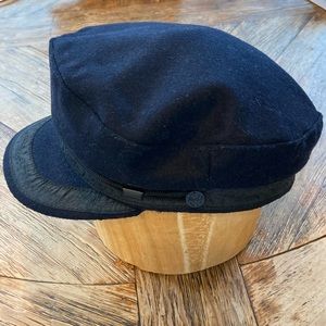 Greek Fisherman’s Cap Wool Blend Size 61 Navy Blue